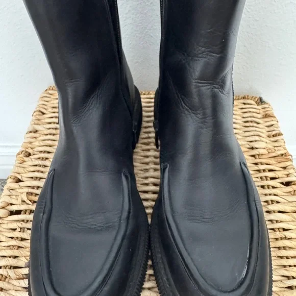 Franco Sarto Black Leather Boots - Picture 4 of 7